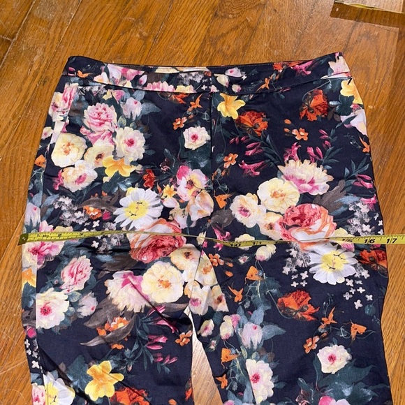 Mango MNG floral slack pants work slay fit fun cute chic office buisness - Picture 4 of 7